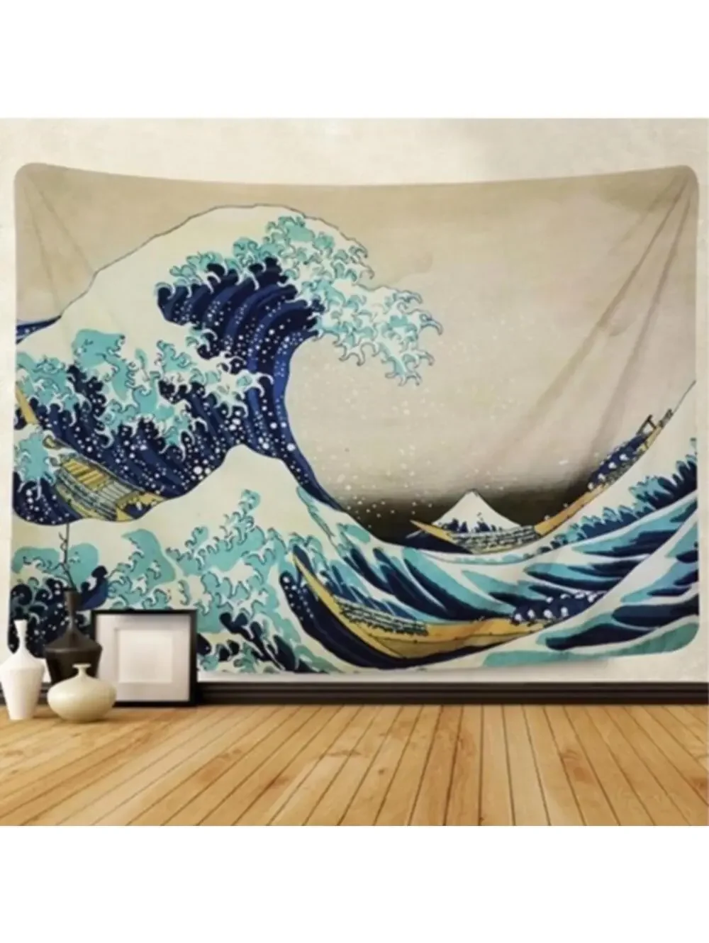 Mount Fiji Great Wave Tapestry